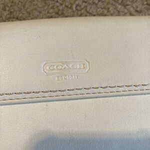 Coach white Leather Women's wallet